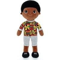 Bibinee Dolls Bibinee Doll - Kojo Doll Kente - Soft Plush Black Doll