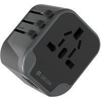 Devia - Global Multiple Function Travel Adapter - Black