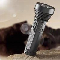 EDC Flashlight Portable rechargeable led lamp USB self defense Lantern Emergency lighting For