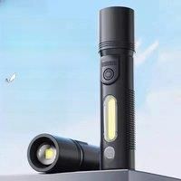 Rechargeable led mini flashlight EDC with 2W COB Side Torch light Mini portable Rechargeable lamp