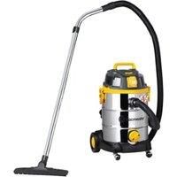 Vacmaster VQ1030SIWDC-110 110V 30L L Class Wet & Dry Cleaner with Power Take Off - 1000W