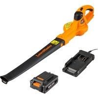 LawnMaster 24V Cordless Leaf Blower | Lightweight Battery Operated Garden Blower with 2.0Ah Battery and Charger