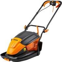 LawnMaster 1500W 33cm Electric Hover Mower - Grass Collection Box, Adjustable Cutting Heights, for Small to Medium Lawns, 2 Year Guarantee