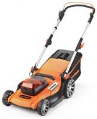 Cordless Lawn Mower LawnMaster 48V 46CM Lawnmower with Spare Batteries