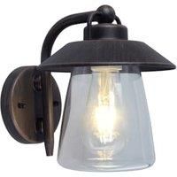 Lutec Cate E27 IP44 Wall Downlight - Graphite