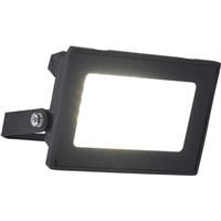 Lutec Halo Slim LED Floodlight IP65 10W 950lm 4000K in Black Aluminium