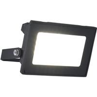 Lutec Halo Slim LED Floodlight IP65 20W 1900lm 4000K in Black Rubber