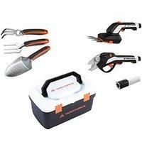 Yard Force Vita Garden Tool Kit with Tools, Portable Box and Lithium Ion Battery - HX V06S