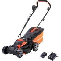 Yard Force 20V 33cm Cordless Lawnmower with 4.0Ah Lithium-Ion Battery & Quick Charger - LM C33