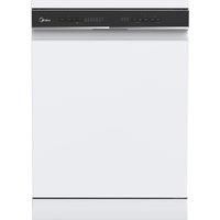 Midea MDWEF1433D(W)-WG-UK Wifi Connected Standard Dishwasher - White - C Rated, White