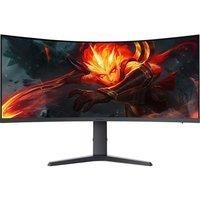 KOORUI G3441VC Wide Quad HD 34" Curved VA Gaming Monitor - Black, Black