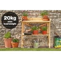 Garden Grow Wooden Two-Tier Potting Bench