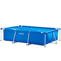 Intex 28272 Metal Frame Rectangular Pool without Filter Pump, 3834 L, Blue, 300