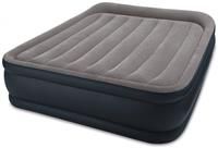 Intex Queen Deluxe Pillow Rest Raised Air Bed with Pump