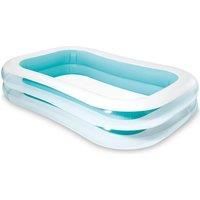 INTEX LARGE RECTANGULAR FAMILY SWIMMING PADDLING POOL OUTSIDE WATER FUN