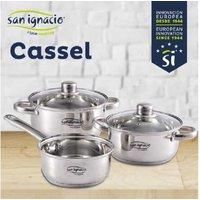 PRICE DROP! San Ignacio Cassel 5-Piece Stainless Steel Induction Cookware Set - Induction Ready, Modern Design, Multi-Size Pots