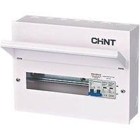Chint NX3 Series 14-Module 10-Way Part-Populated High Integrity Main Switch Consumer Unit with SPD (353VG)