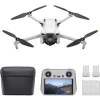 DJI Mini 3 Fly More Combo (DJI RC) – Lightweight 3x Mechanical Gimbal Mini Camera Drone with 4K HDR Video, 3 batteries for 114-min Flight Time, Vertical Shooting, 32800ft (10km) Video Transmission
