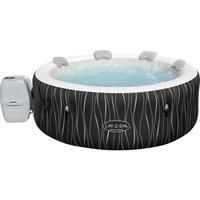 Lay-Z-Spa BW60059GB Hollywood Built in LED Light, 140 AirJet Massage System Inflatable Hot Tub with Freeze Shield Technology, 4-6 Person, Black