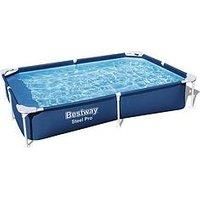 Bestway Steel Pro Pool | Swimming Pool, Rectangle Above Ground Fast Set Pool, Children’s Detachable Pool, Multiple Sizes