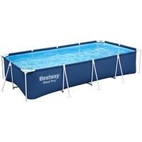 Bestway 56424 Steel Pro | Swimming Pool for Outdoors with Filter Pump, Above Ground Frame Pool, Multiple Sizes,Blue,400 x 211 x 81 cm