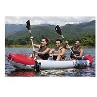 Bestway Hydro-Force 3 Person Inflatable Kayak Set with Aluminium Oars and Hand Pump, 3 Man Kayak