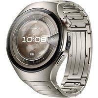 HUAWEI Watch 5 - Titanium Silver, Fluoroelastomer Strap, 46 mm, Silver/Grey