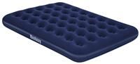 Bestway Airbeds Flocked Quick Inflation Camping Mattress with Electric Pump and Travel Bag, Blue, Double
