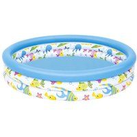 Bestway BW51009 48 x 10 Inch Ocean Life Kids Paddling Pool, Multi-Coloured