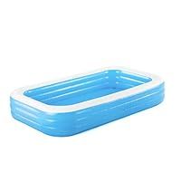 Bestway BW54009-20 Inflatable Family Pool, Blue Rectangular with Water Capacity 1,161L