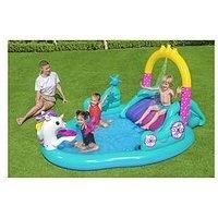 Bestway 53097 Magic Unicorn Water Play Centre with Paddling Pool 274 x 198 x 137 cm Colour