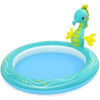 Bestway Seahorse Sprinkler Paddling Pool, Kids Garden Pool