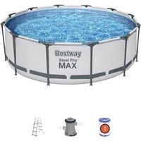 Bestway Steel Pro 3.66m x 1m Above Ground Frame Pool - Grey (56418)