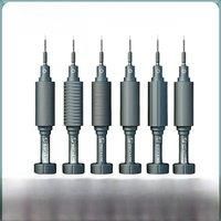 MECHANIC 6 in 1 iShell Precision Screwdriver Set for iPhone Samsung Huawei OPPO VIVO etc Mobile