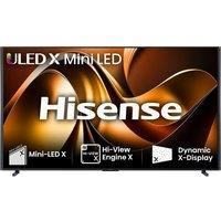 HISENSE 110UXNQTUK 110" Smart 4K Ultra HD HDR Mini LED TV with Amazon Alexa, Silver/Grey