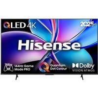 65" HISENSE E7Q PRO QLED 4K HDR Smart TV with Freely - 65E7QTUK PRO, Black