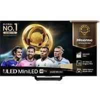 75" HISENSE U7Q PRO Mini LED 4K 165Hz Smart AI TV with Freely - 75U7QTUK PRO, Silver/Grey,Black