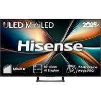 Hisense 65U7QTUK MiniLED 144Hz Smart AI TV with Freely
