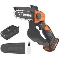 WORX WG324E 18V (20V MAX) One Handed Cordless Pruning Saw 2.0Ah Battery