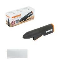 WORX WX746.9 MAKERX 20V Glue Gun -Bare Unit (Hub, Battery, Charger Sold Separately), Green/Red