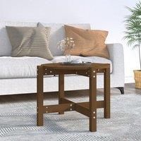 Coffee Table Honey Brown 62.5x45 cm Solid Wood Pine