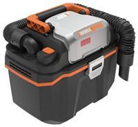 WORX 18V(20V MAX) Cordless Shop Vacuum WX031 Portable Wet/Dry Vacuum Cleaner, 8L Dust Capacity, 16 Kpa Strong Suction, PowerShare, 1 * 4.0Ah Battery, 1 * 2A Charger