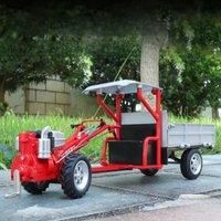 Unique decorations for the car center console, alloy hand tractor model, simulate the sound of the