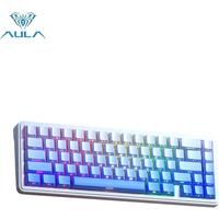 AULA F65 Mechanical Keyboard Three Mode Custom Wireless/Bluetooth/Wired Connection Full Key Hot-swapable Office Gaming Esports