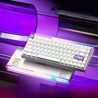 AULA HERO 84HE magnetic axis keyboard with RT gaming 75 configuration customized mechanical wired RGB neon light8K response rate