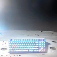 AULA F3001 Mechanical Keyboard Bluetooth Wireless Three Mode Metal Panel Two-color Injection Molding