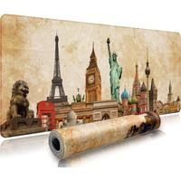 EXCO Gaming Mouse Pad Large Extended Big Keyboard Mousepad Computer Desk Mat with Stitched Edge