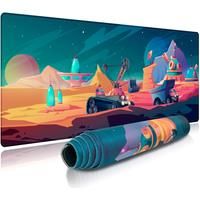 EXCO Large Gaming Mouse Pad Extended Computer Desk Mat Big Keyboard Mousepad with Stitched Edge