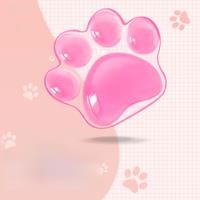 EXCO Ergonomic Silicone Mouse Wrist Rest Support Pad Cat Paw Hand Cushion Soft for Office Computer Laptop Gaming Pain Relief
