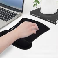 EXCO Memory Foam Mouse Pad with Wrist Support Rest Ergonomic Comfortable Mousepad NonSlip Rubber